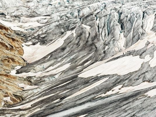 Trekking por el glaciar del Ródano