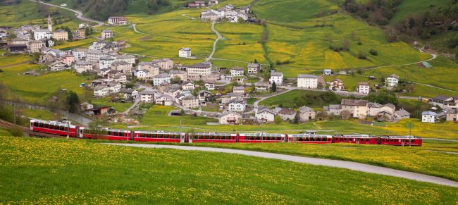 Suiza en los trenes panorámicos