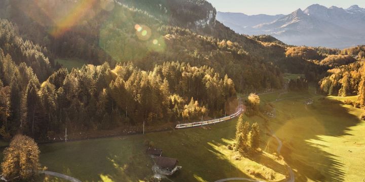 © zb Zentralbahn AG, 2018 simon kim Gran ruta de Suiza en tren